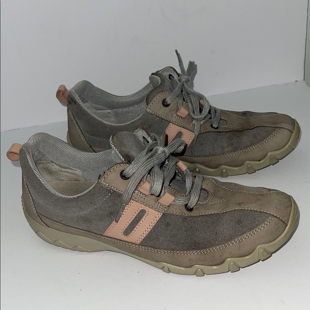 Hotter Women's Gray and Tan Casual Shoes